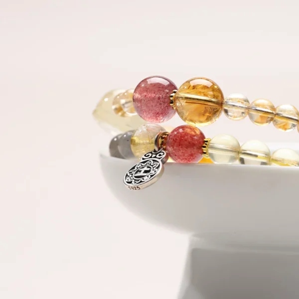 Amber and Honey Crystal Flower beads