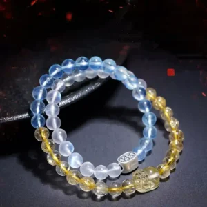 Golden Root – Earth Metal Water Element Pixiu Bracelet