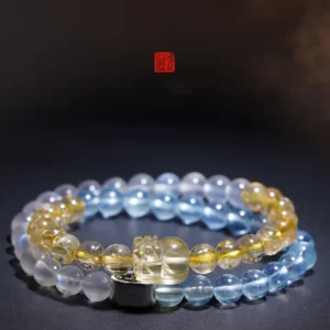 Golden Root – Earth Metal Water Element Pixiu Bracelet