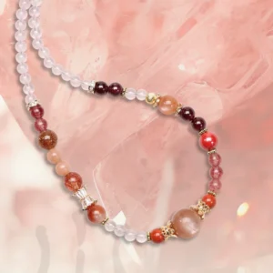 Fire Element Multi-Wrap Crystal Necklace Bracelet