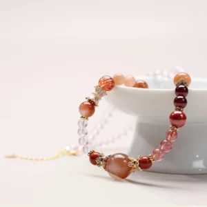 Lucky Follow – Fire Element Multi-Wrap Crystal Necklace Bracelet