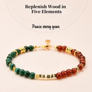 Lucky Follow – Wood Fire Element Protection Bracelet
