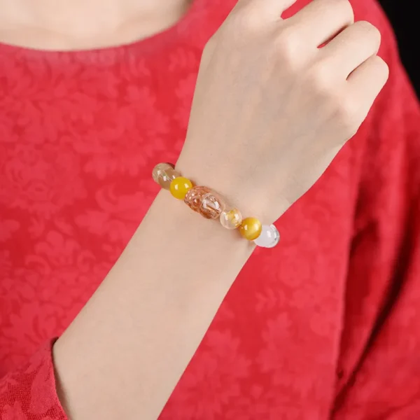 Fire Element Energy Bracelet on Model’s Wrist