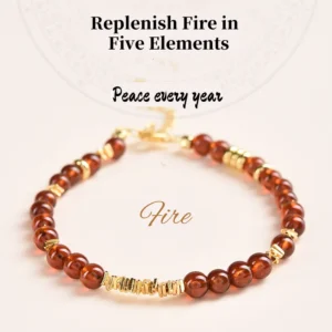 Radiant Flame – Garnet Energy Bracelet