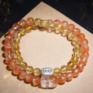 Radiant Fortune – Fire Earth Element Pixiu Bracelet