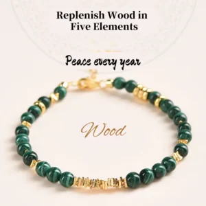 Verdant Bloom – Malachite Healing Bracelet