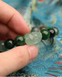 Verdant Rise – Strawberry Quartz Pixiu Bracelet For Growth & Harmony