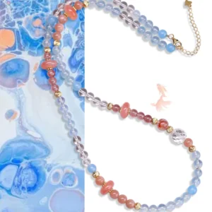 Ocean Ember – Courage Crystal Wrap Necklace & Bracelet