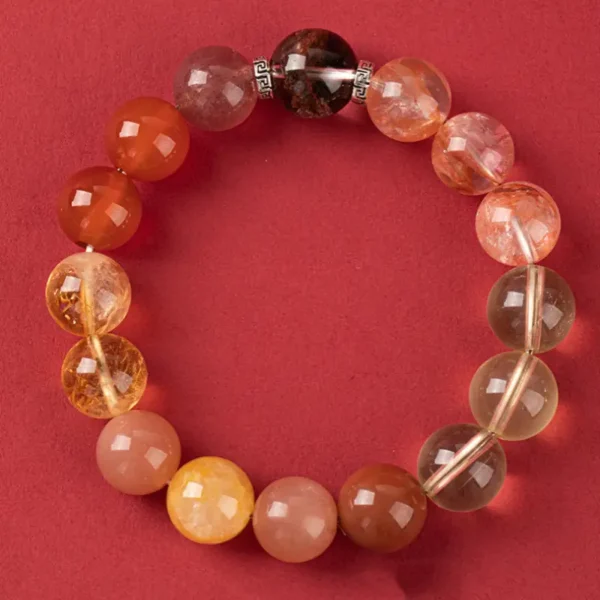 South Red Agate and Yanyuan Agate crystal pairing