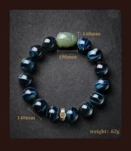 Blue Tiger Eye Pixiu Bracelet