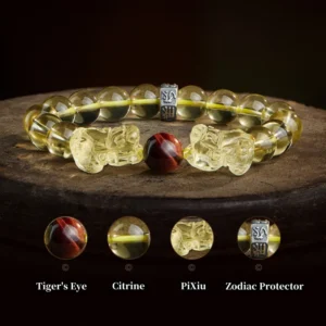 Citrine PiXiu Zodiac Protector Bracelet