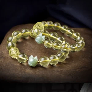 Citrine PiXiu Hetian Jade Zodiac Bracelet