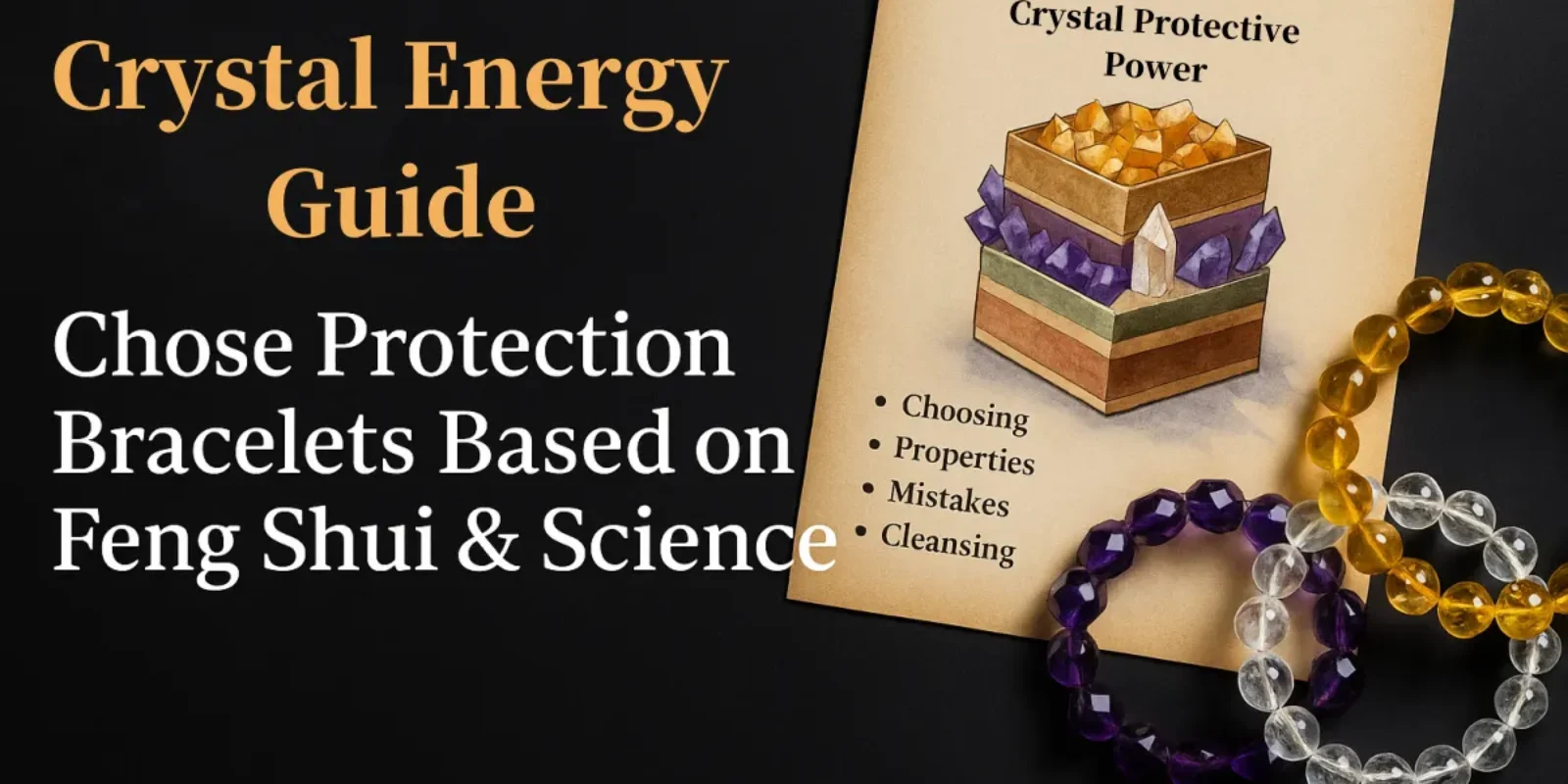 Crystal Energy Guide: Choosing the Right Protection Bracelet Based on Feng Shui and Science