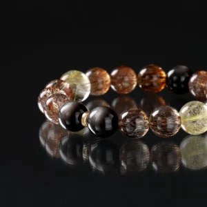 Fortune Align – Super Seven & Golden Obsidian Crystal Bracelet
