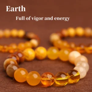 Yellow Tiger Eye Balanced Earth Bracelet