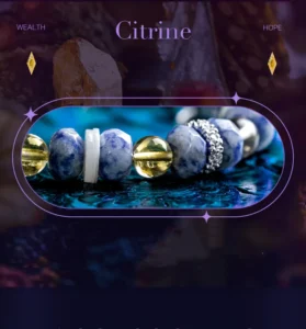 Mystic Gaze – Citrine & Kyanite Bracelet
