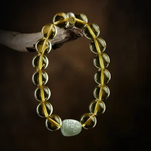 Citrine Hetian Jade Guardian Bracelet –  Wealth Energy Bracelet