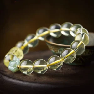 Citrine PiXiu Hetian Jade Zodiac Bracelet – Gain Wealth and Freedom