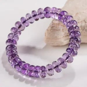 Royal Clarity – Premium Faceted Amethyst Healing Energy Bracelet