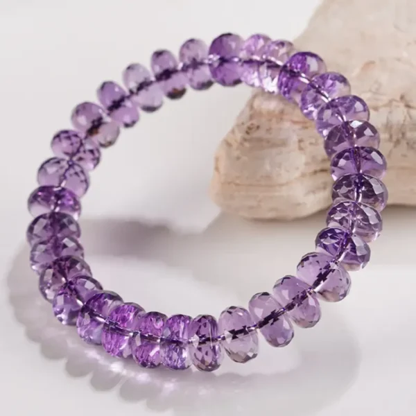 Royal Clarity Faceted Amethyst Crystal Detail