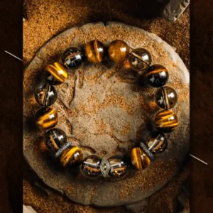 Observe Eye – Tiger Eye & Evil Eye Protection Men’s Handmade Bracelet