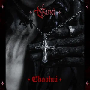 Divine Shadow – Sterling Silver Cross Pendant Necklace for Men