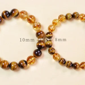 Golden Ground – Tiger Eye & Yellow Tower Crystal Bracelet