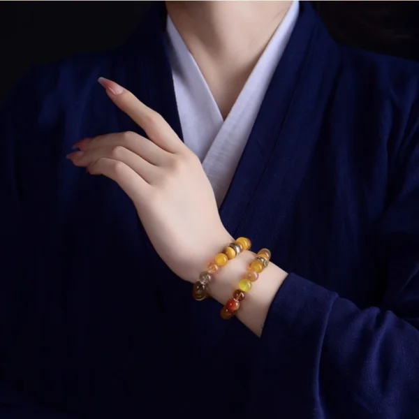 Woman Wearing Guardian Buddha Zodiac Bracelet