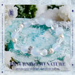 Moonlit Grace – Moonstone & Crystal Healing Bracelet with Pearls | RUYE Handmade Jewelry