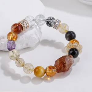 Infinite Wealth – Multi-Gemstone Fortune Bracelet