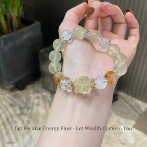 Lemon Quartz Lion Dance – Lion Radiance wealth bracelet