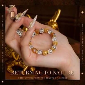 Golden Veil on Hand – RUYE Handmade Bracelet