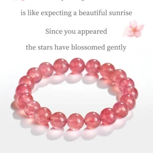 Morning Bloom – Love Energy Bracelet Strawberry Quartz