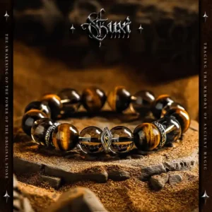 Observe Eye – Tiger Eye & Evil Eye Protection Men’s Handmade Bracelet