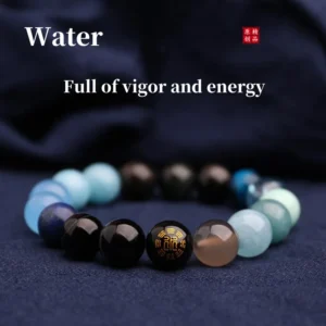Obsidian Balance Water Energy Bracelet