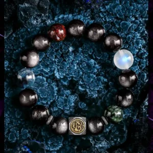 Guxi Series — 925 Silver Hand-carved Four Divine Beasts Men’s Bracelet