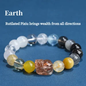 Ocean Root – Five Elements Earth Metal Water Balance Bracelet