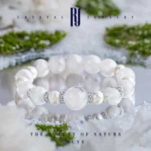 RUYE –Snow Whisper | Snowflake Ghost Crystal Bracelet