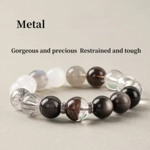 Silent Clarity – Silent Clarity – Five Elements Metal Water Element Energy Bracelet