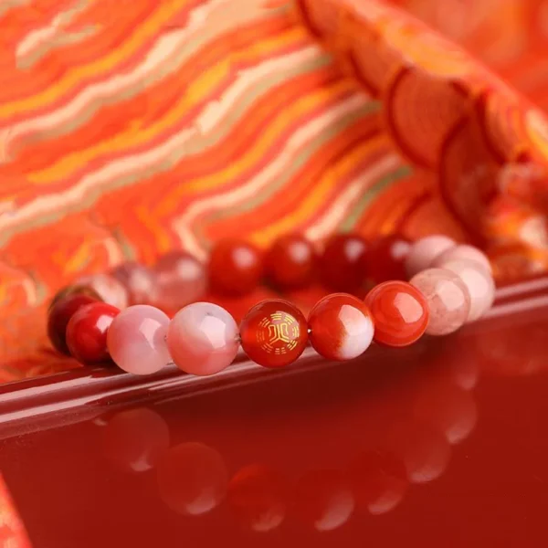 Natural texture of red and pink fire gemstones