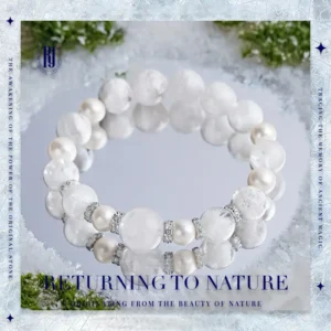 RUYE –Snow Whisper | Snowflake Ghost Crystal Bracelet