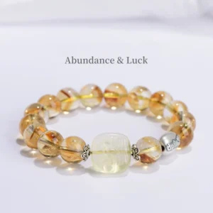 Treasure Calling – Yellow Tower Crystal & Citrine Pixiu Bracelet