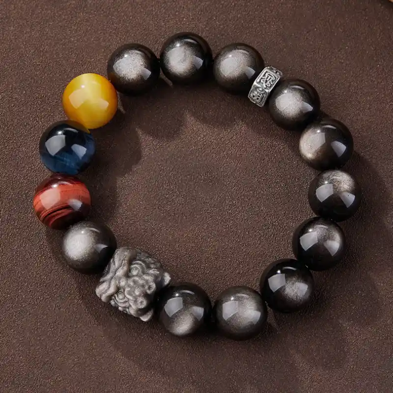 Moonlight Fortune – Lemon Quartz Aquamarine Bracelet