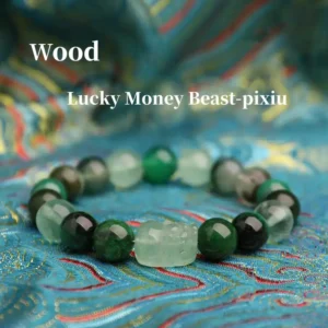 Verdant Rise – Strawberry Quartz Pixiu Bracelet